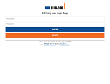 Tablet Screenshot of epricing.hikari.com.sg